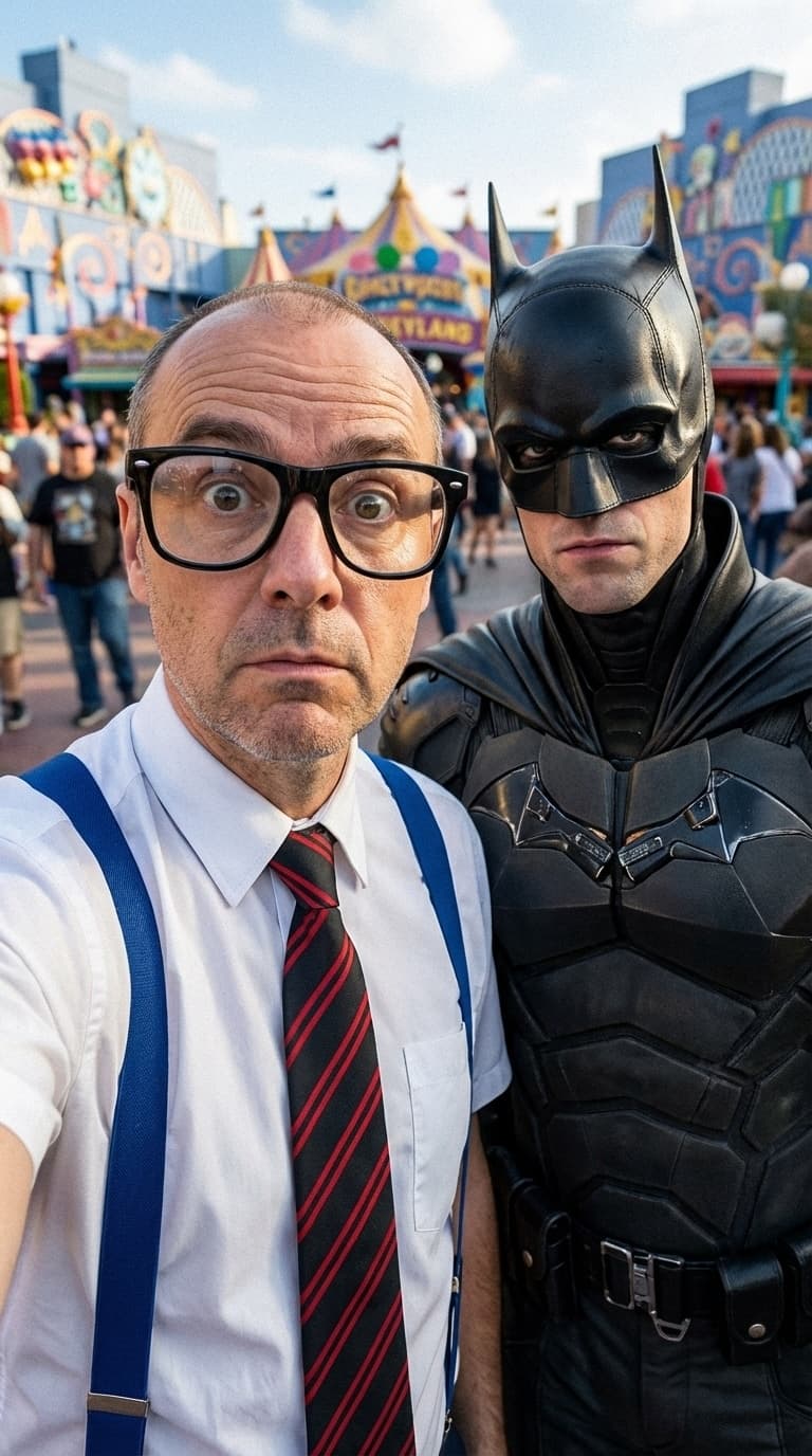 Selfie com Batman
