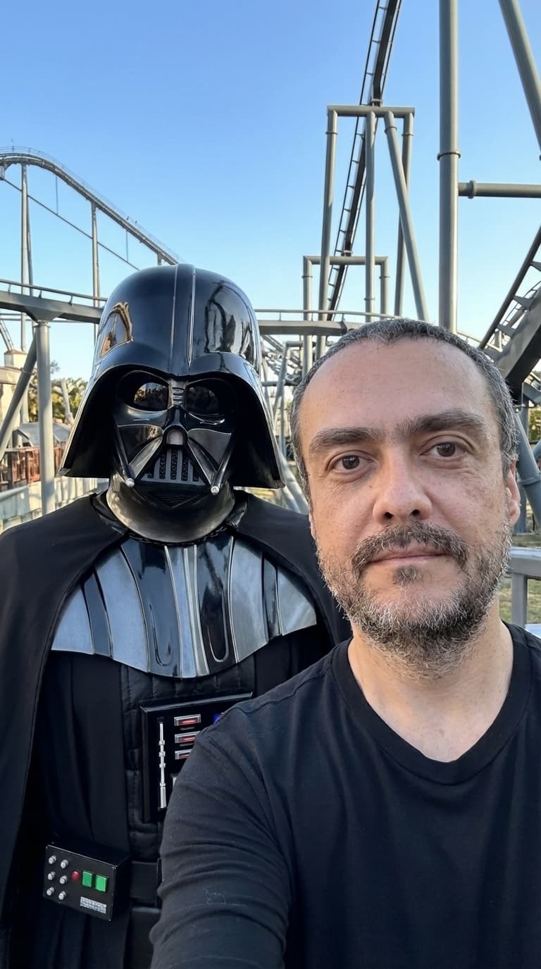 Selfie com Darth Vader