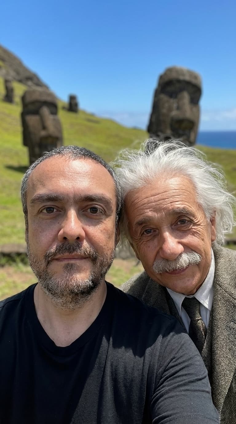 Selfie com Albert Einstein